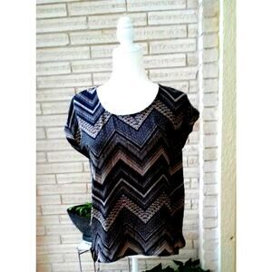 Republic Black/Beige Top Size M